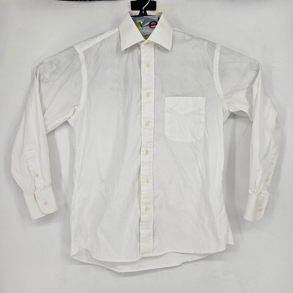 Vintage Gitman Bros Shirt Mens 32 15 Button Down Long Sleeve White Cotton USA - Picture 1 of 10